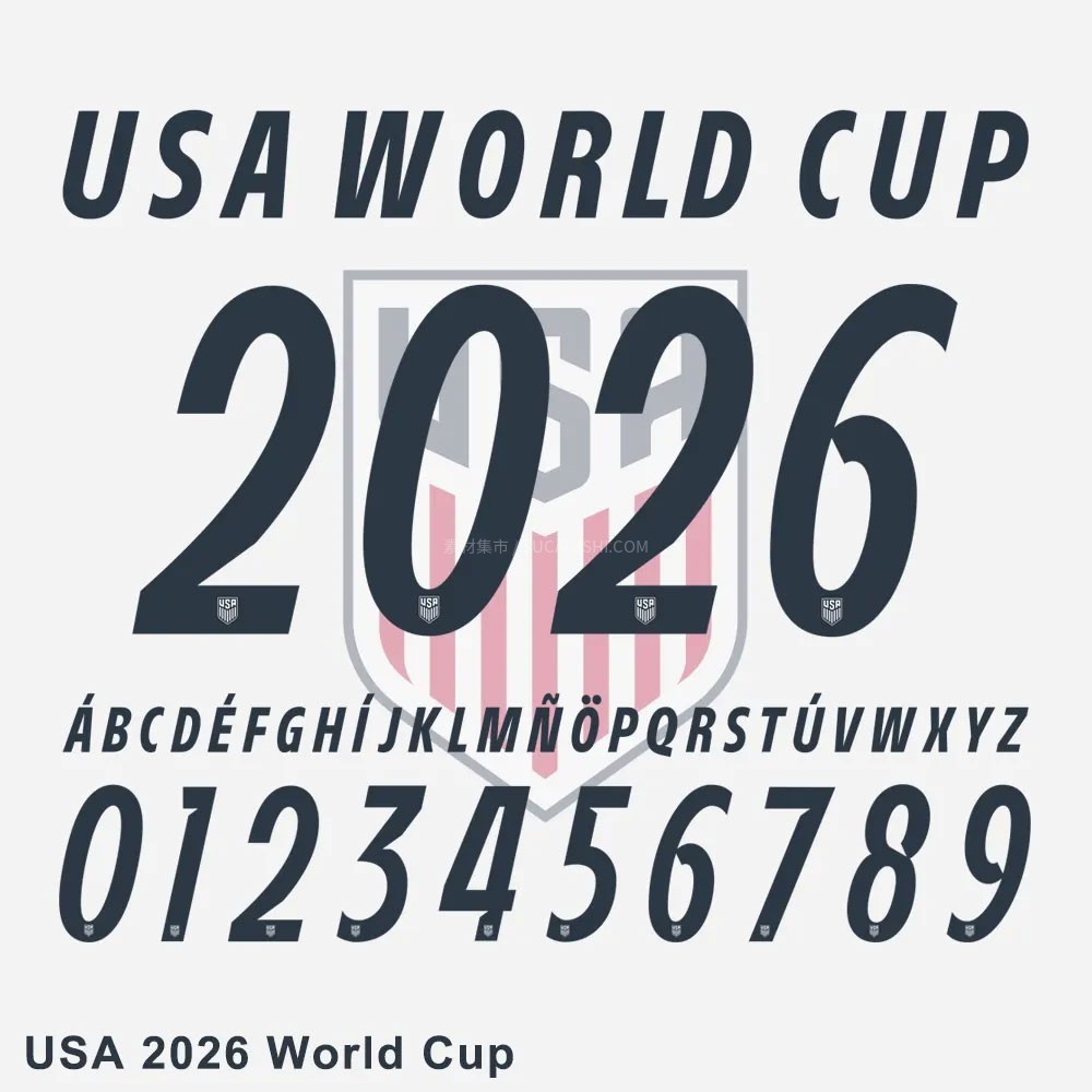 美国2026年世界杯球衣字体